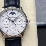 V9 Factory Jaeger-LeCoultre Master Ultra Thin Perpetual Q130842J 39mm Steel Leather Strap White D (10) V9 Factory Jaeger-LeCoultre Master Ultra Thin Perpetual Q130842J 39mm Steel Leather Strap White Dial