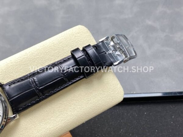 V9 Factory Jaeger-LeCoultre Master Ultra Thin Perpetual Q130842J 39mm Steel Leather Strap White D (3) V9 Factory Jaeger-LeCoultre Master Ultra Thin Perpetual Q130842J 39mm Steel Leather Strap White Dial