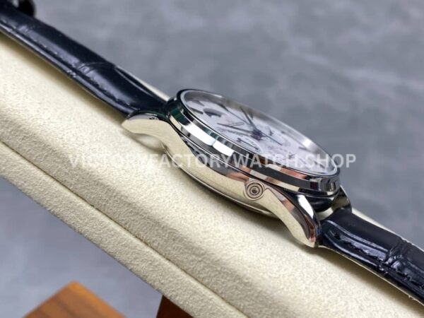 V9 Factory Jaeger-LeCoultre Master Ultra Thin Perpetual Q130842J 39mm Steel Leather Strap White D (4) V9 Factory Jaeger-LeCoultre Master Ultra Thin Perpetual Q130842J 39mm Steel Leather Strap White Dial