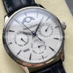 V9 Factory Jaeger-LeCoultre Master Ultra Thin Perpetual Q130842J 39mm Steel Leather Strap White D (7) V9 Factory Jaeger-LeCoultre Master Ultra Thin Perpetual Q130842J 39mm Steel Leather Strap White Dial