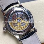 V9 Factory Jaeger-LeCoultre Master Ultra Thin Perpetual Q130842J 39mm Steel Leather Strap Silver Dial