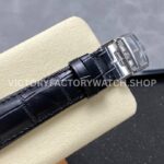 V9 Factory Jaeger-LeCoultre Master Ultra Thin Perpetual Q130842J 39mm Steel Leather Strap Silver Dial