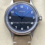 VC+ Factory Longines Heritage L28194932 38.5mm Steel Calf skin Strap Arabic Numerals Black Dial (5) VC+ Longines Heritage L28194932 38.5mm black dial calfskin strap
