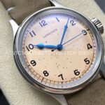 VC+ Factory Longines Heritage L28194932 38.5mm Steel Calf skin Strap Arabic Numerals Champagne Dial