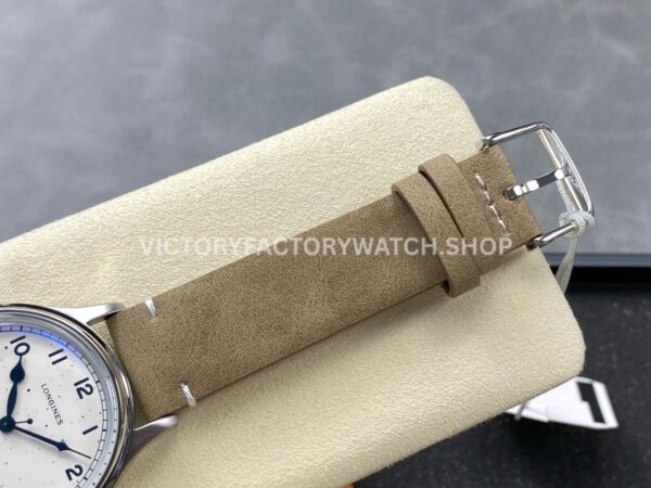 VC+ Factory Longines Heritage L28194932 38.5mm Steel Calf skin Strap Arabic Numerals White Dial (1) VC+ Factory Longines Heritage L28194932 38.5mm Steel Calf skin Strap Arabic Numerals White Dial