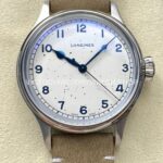 VC+ Factory Longines Heritage L28194932 38.5mm Steel Calf skin Strap Arabic Numerals White Dial (9) VC+ Longines Heritage L28194932 38.5mm white dial calfskin strap