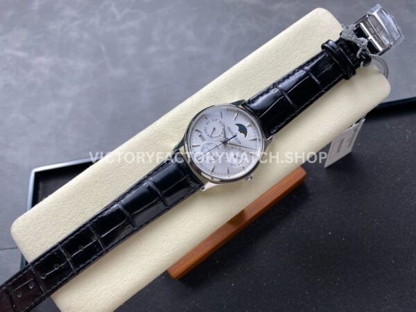 VR Factory Jaeger-LeCoultre Master Ultra Thin Perpetual Q114842J 39mm Steel Leather Strap Silver Dial (2) VR Factory Jaeger-LeCoultre Master Ultra Thin Perpetual Q114842J 39mm Steel Leather Strap Silver Dial