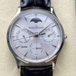 VR Factory Jaeger-LeCoultre Master Ultra Thin Perpetual Q114842J 39mm Steel Leather Strap Silver Dial (3) VR Factory Jaeger-LeCoultre Master Ultra Thin Perpetual Q114842J 39mm Steel Leather Strap Silver Dial