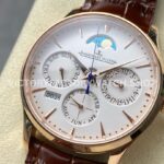 VR Factory Jaeger-LeCoultre Master Ultra Thin Perpetual Q1302520 39mm Rose Gold Leather Strap VR Factory Jaeger-LeCoultre Master Ultra Thin Perpetual Q1302520 39mm Rose Gold Leather Strap White Dial