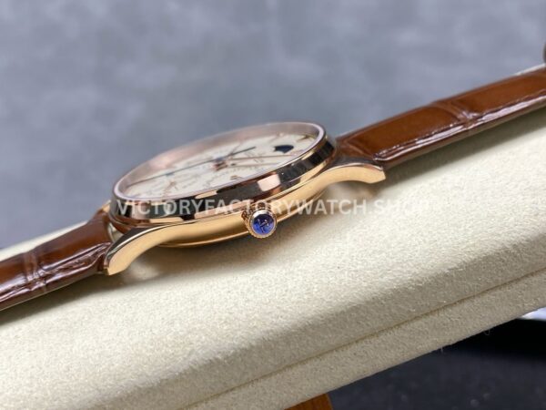 VR Factory Jaeger-LeCoultre Master Ultra Thin Perpetual Q1302520 39mm Rose Gold Leather Strap White Dial (4) VR Factory Jaeger-LeCoultre Master Ultra Thin Perpetual Q1302520 39mm Rose Gold Leather Strap White Dial