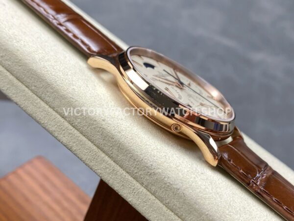 VR Factory Jaeger-LeCoultre Master Ultra Thin Perpetual Q1302520 39mm Rose Gold Leather Strap White Dial (5) VR Factory Jaeger-LeCoultre Master Ultra Thin Perpetual Q1302520 39mm Rose Gold Leather Strap White Dial