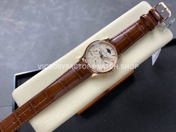 VR Factory Jaeger-LeCoultre Master Ultra Thin Perpetual Q1302520 39mm Rose Gold Leather Strap White Dial (6) VR Factory Jaeger-LeCoultre Master Ultra Thin Perpetual Q1302520 39mm Rose Gold Leather Strap White Dial