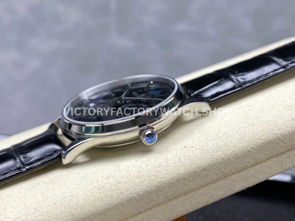 VR Factory Jaeger-LeCoultre Master Ultra Thin Perpetual Q1308470 39mm Steel Leather Strap Black Dial (2) VR Factory Jaeger-LeCoultre Master Ultra Thin Perpetual Q1308470 39mm Steel Leather Strap Black Dial