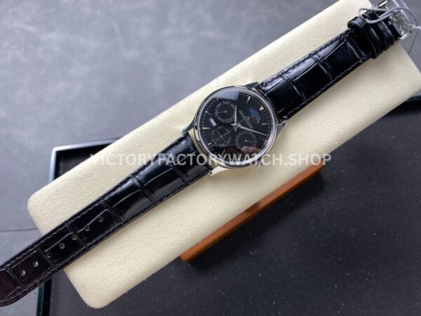 VR Factory Jaeger-LeCoultre Master Ultra Thin Perpetual Q1308470 39mm Steel Leather Strap Black Dial (4) VR Factory Jaeger-LeCoultre Master Ultra Thin Perpetual Q1308470 39mm Steel Leather Strap Black Dial