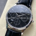 VR Factory Jaeger-LeCoultre Master Ultra Thin Perpetual Q1308470 39mm Steel Leather Strap Black Dial (9) VR Factory Jaeger-LeCoultre Master Ultra Thin Perpetual Q1308470 39mm Steel Leather Strap Black Dial