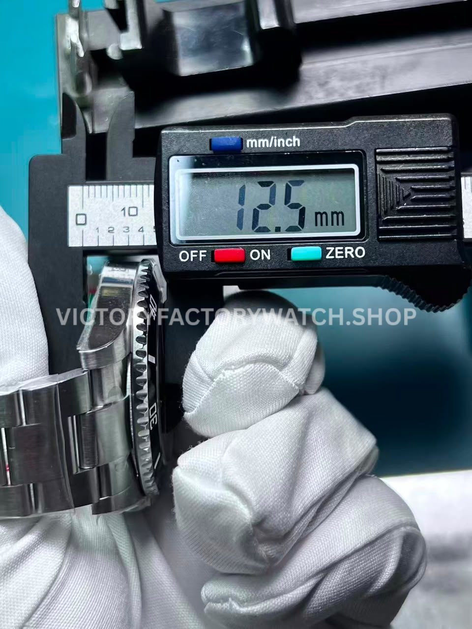 VS Factory Rolex Submariner 124060 measured thickness 12.5mm