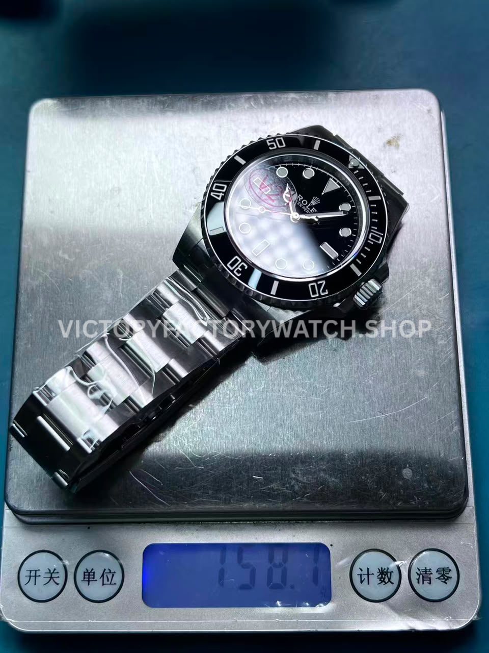 VS Factory Rolex Submariner 124060 measured weight 158.7