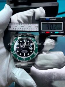 VS Factory Rolex Submariner 126610LV measured case width 40.2mm