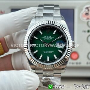 WDK Factory Rolex Datejust 126334-0033 41mm Steel White Rolesor Green Ombré Dial (4) WDK Factory Rolex Datejust 126334-0033 41mm Steel White Rolesor Green Ombré Dial