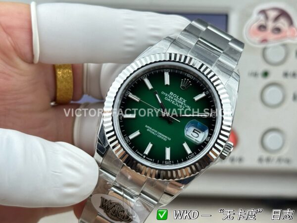 WDK Factory Rolex Datejust 126334-0033 41mm Steel White Rolesor Green Ombré Dial (8) WDK Factory Rolex Datejust 126334-0033 41mm Steel White Rolesor Green Ombré Dial