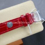 YF Factory Chopard Happy Sport 277473-5002 36mm Steel Diamond Rose Gold Bezel Leather Strap Roman Numerals White Dial