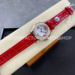 YF Factory Chopard Happy Sport 277473-5002 36mm Steel Diamond Rose Gold Bezel Leather Strap Roman Numerals White Dial