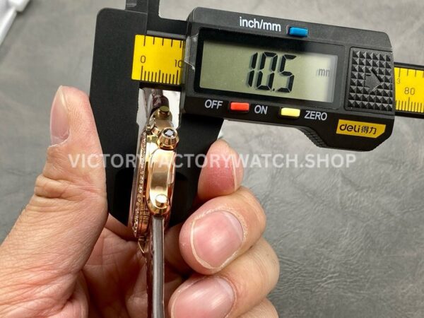 YF Factory Chopard Happy Sport 277473-5008 36mm Rose Gold Leather Strap Roman Numerals Brown Dial
