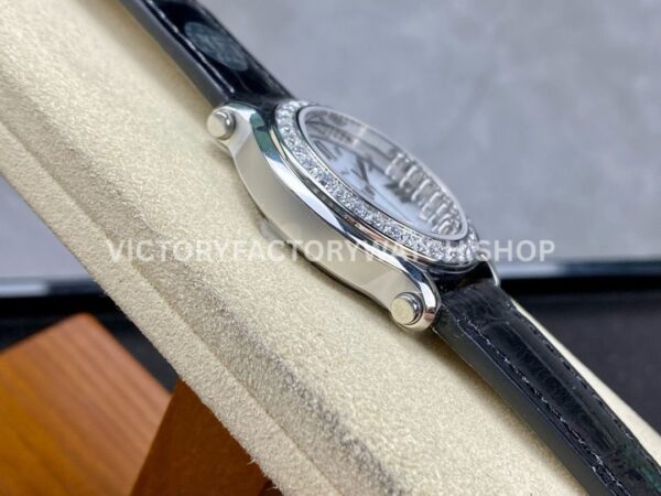 YF Factory Chopard Happy Sport 278475-3037 36mm Steel Leather Strap Roman Numerals White Dial (1) YF Factory Chopard Happy Sport 278475-3037 36mm Steel Leather Strap Roman Numerals White Dial