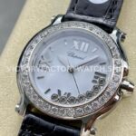 YF Factory Chopard Happy Sport 278475-3037 36mm Steel Leather Strap Roman Numerals White Dial (4) YF Factory Chopard Happy Sport 278475-3037 36mm Steel Leather Strap Roman Numerals White Dial