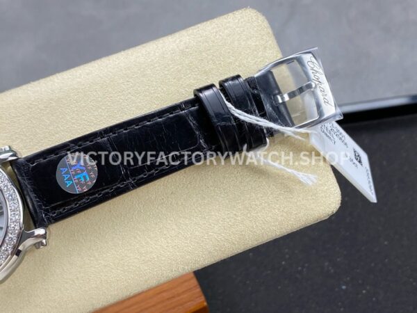 YF Factory Chopard Happy Sport 278475-3037 36mm Steel Leather Strap Roman Numerals White Dial (6) YF Factory Chopard Happy Sport 278475-3037 36mm Steel Leather Strap Roman Numerals White Dial