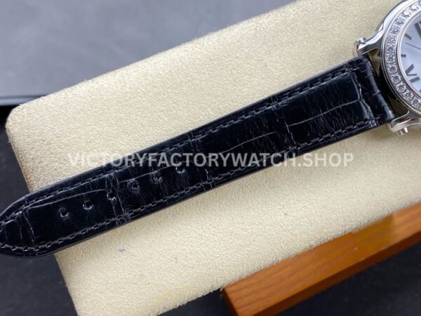 YF Factory Chopard Happy Sport 278475-3037 36mm Steel Leather Strap Roman Numerals White Dial (9) YF Factory Chopard Happy Sport 278475-3037 36mm Steel Leather Strap Roman Numerals White Dial