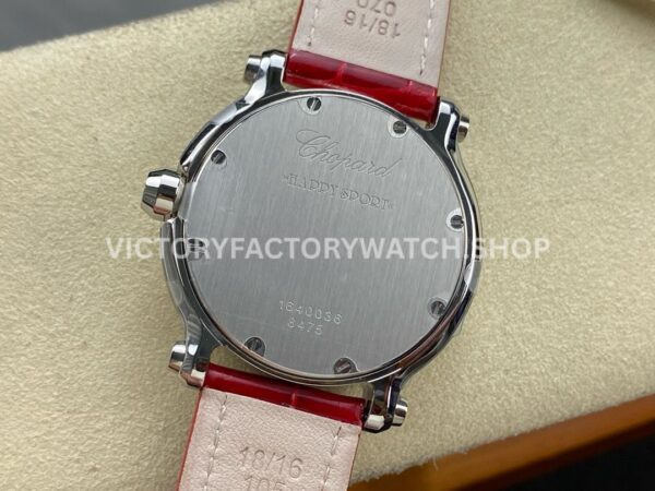 YF Factory Chopard Happy Sport 278475 36mm Steel Leather Strap Roman Numerals Brown Dial (3) YF Factory Chopard Happy Sport 278475 36mm Steel Leather Strap Roman Numerals Brown Dial