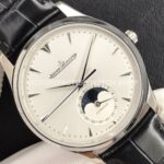 ZF Factory Jaeger-LeCoultre Master Ultra Thin Moon Q1258420 39mm Steel Leather Strap Silver Dial (3) ZF Factory Jaeger-LeCoultre Master Ultra Thin Moon Q1258420 39mm Steel Leather Strap Silver Dial