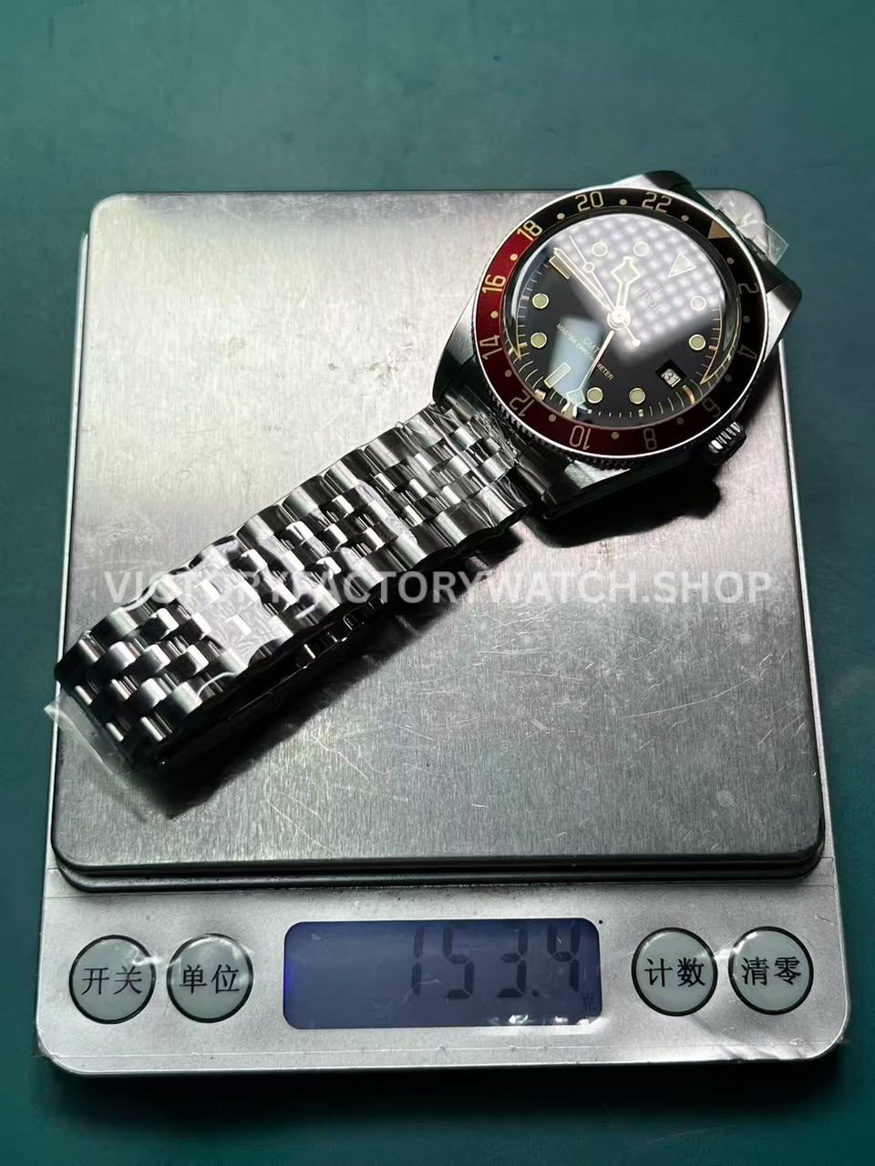 ZF Factory Tudor Black Bay GMT measured weight 153.4