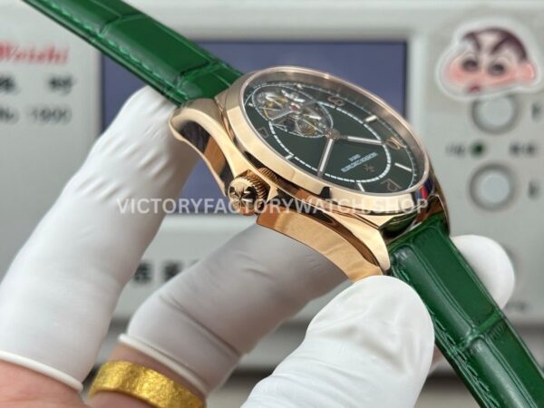 ANT Factory Vacheron Constantin Fiftysix Tourbillon 6000E/000R-B488 41mm Rose Gold Green Leather Strap Arabic Numerals Green Dial