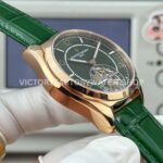 ANT Factory Vacheron Constantin Fiftysix Tourbillon 6000E/000R-B488 41mm Rose Gold Green Leather Strap Arabic Numerals Green Dial