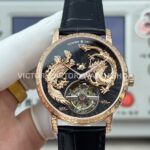 ANT Factory Vacheron Constantin Traditionnelle 6040T000R-B961 41mm Rose Gold Leather Strap Dragon Black Dial ANT Factory Vacheron Constantin Traditionnelle 6040T000R-B961 41mm Rose Gold Leather Strap Dragon Black Dial