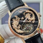ANT Factory Vacheron Constantin Traditionnelle 6040T000R-B961 41mm Rose Gold Leather Strap Dragon Black Dial (1) ANT Factory Vacheron Constantin Traditionnelle 6040T000R-B961 41mm Rose Gold Leather Strap Dragon Black Dial