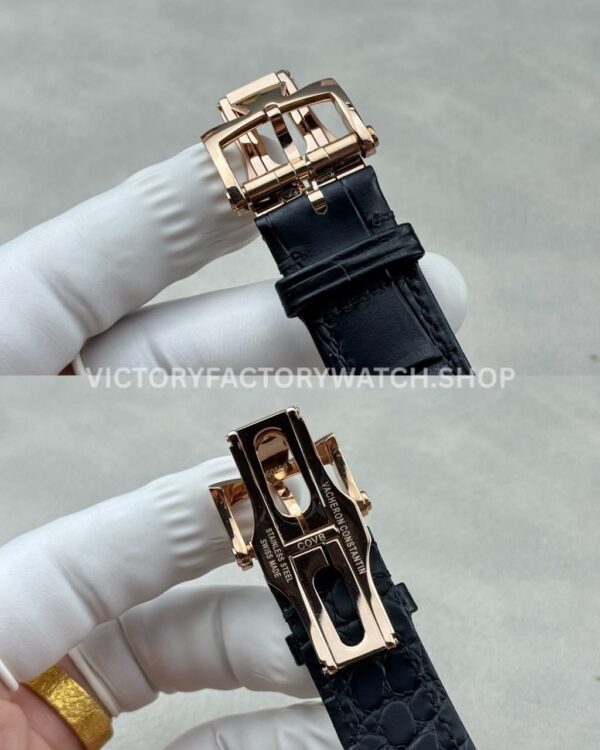 ANT Factory Vacheron Constantin Traditionnelle 6040T000R-B961 41mm Rose Gold Leather Strap Dragon Black Dial (3) ANT Factory Vacheron Constantin Traditionnelle 6040T000R-B961 41mm Rose Gold Leather Strap Dragon Black Dial