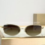 Bottega Veneta 5G587 Square Sunglasses Light Gold Frame & Brown Gradient Lenses (1) Bottega Veneta 5G587 Square Sunglasses | Light Gold Frame & Brown Gradient Lenses