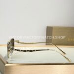 Bottega Veneta 5G587 Square Sunglasses Light Gold Frame & Brown Gradient Lenses (3) Bottega Veneta 5G587 Square Sunglasses | Light Gold Frame & Brown Gradient Lenses
