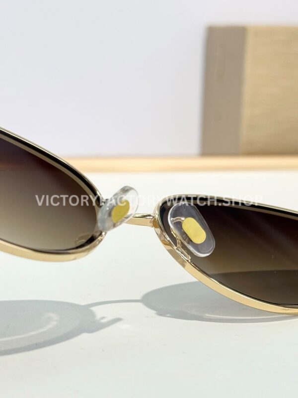 Bottega Veneta 5G587 Square Sunglasses Light Gold Frame & Brown Gradient Lenses (6) Bottega Veneta 5G587 Square Sunglasses | Light Gold Frame & Brown Gradient Lenses