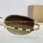 Bottega Veneta 5G587 Square Sunglasses Light Gold Frame & Brown Gradient Lenses (8) Bottega Veneta 5G587 Square Sunglasses | Light Gold Frame & Brown Gradient Lenses