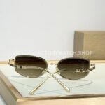 Bottega Veneta 5G587 Square Sunglasses Light Gold Frame & Brown Gradient Lenses (9) Bottega Veneta 5G587 Square Sunglasses | Light Gold Frame & Brown Gradient Lenses