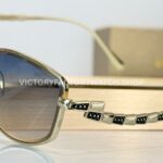 Bottega Veneta 5G587 Square Sunglasses | Light Gold Frame & Grey Gradient Lenses