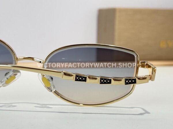 Bottega Veneta 5G587 Square Sunglasses | Light Gold Frame & Grey Gradient Lenses