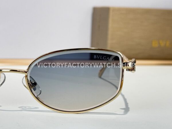 Bottega Veneta 5G587 Square Sunglasses | Light Gold Frame & Grey Gradient Lenses