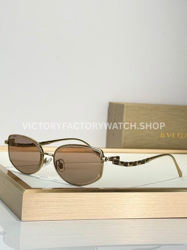 Bottega Veneta 5G587 Square Sunglasses | Light Gold Frame & Light Brown Lenses