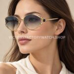 Bvlgari BV5025 S Butterfly Sunglasses Light Gold Frame & Blue-Grey Gradient Lenses (2) Bvlgari BV5025 S Butterfly Sunglasses | Light Gold Frame & Blue-Grey Gradient Lenses