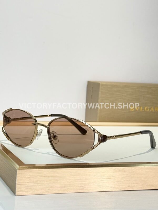 Bvlgari BV5025 S Butterfly Sunglasses Light Gold Frame & Light Brown Lenses (1) Bvlgari BV5025 S Butterfly Sunglasses | Light Gold Frame & Light Brown Lenses